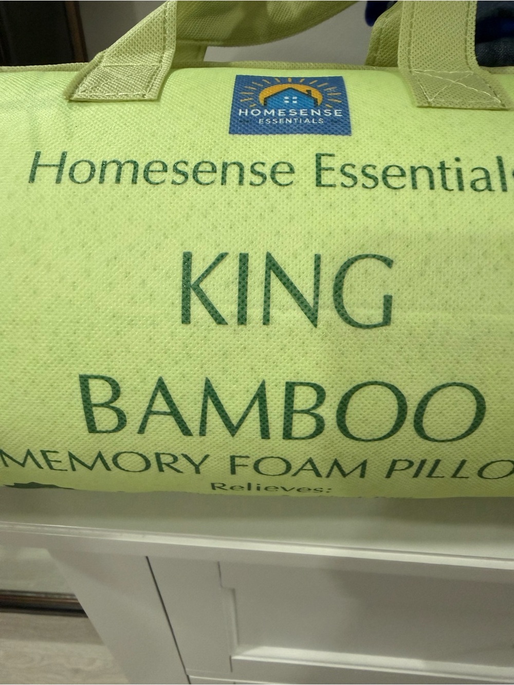 King Bamboo Memory Foam Pillow - NWT